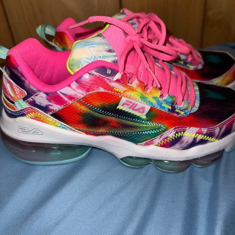 Fila Vibrant Pink and Multicolor Sneakers